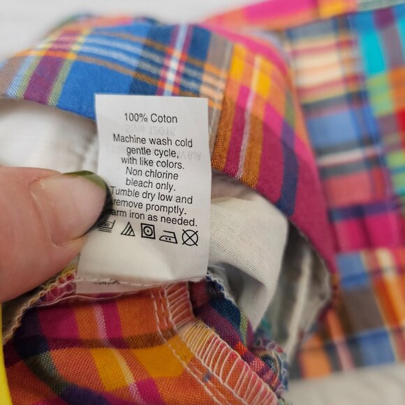 J.CREW City Fit Plaid Patchwork Shorts~Size 10~New - Picture 7 of 8